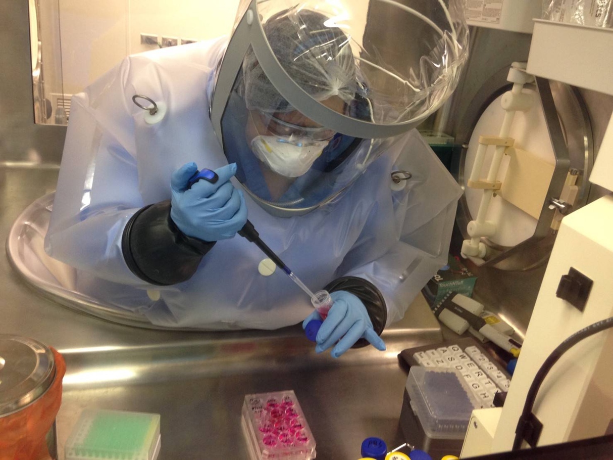 研究人員在全國唯一P4實驗室群實驗，開發可提升30倍抗新冠病毒效能產品。